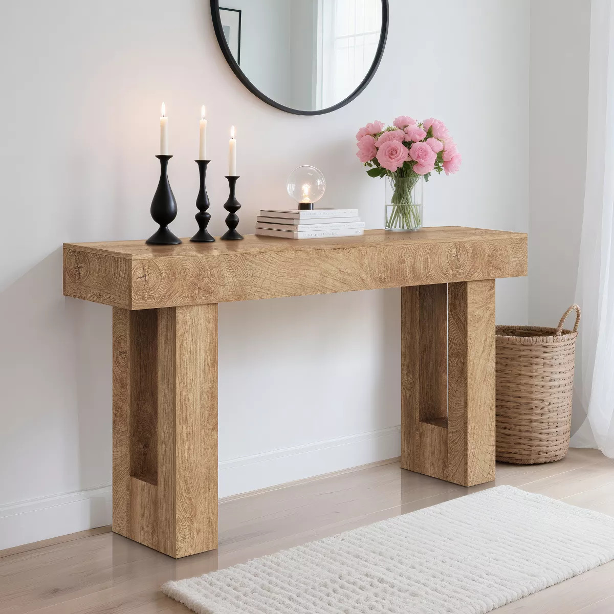Console Tables for Entryway Narrow Sofa Tables Entryway Table Rustic Narrow Entrance Front Door f... | Target