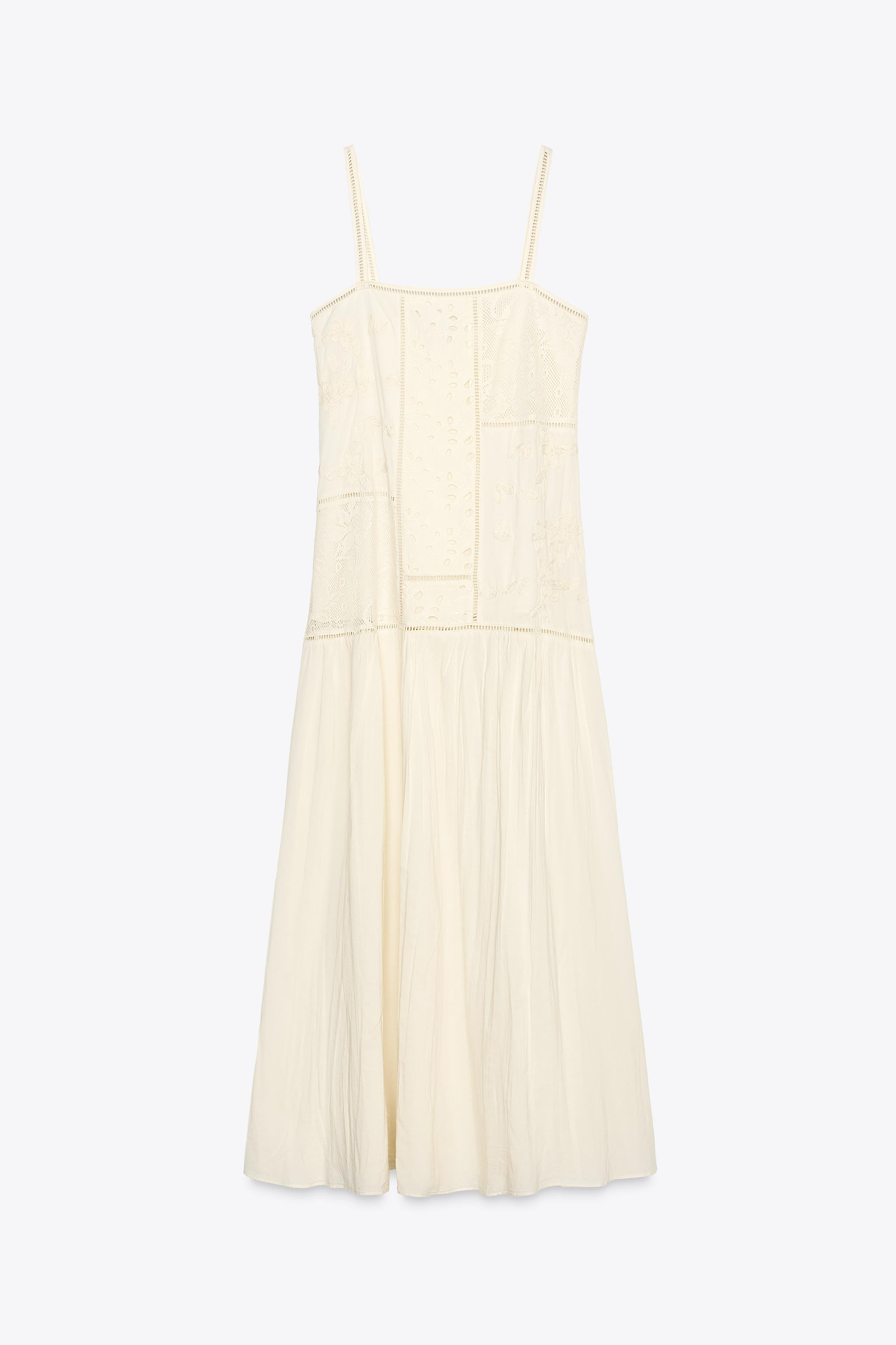 ZW COLLECTION PATCHWORK EMBROIDERED DRESS | Zara US