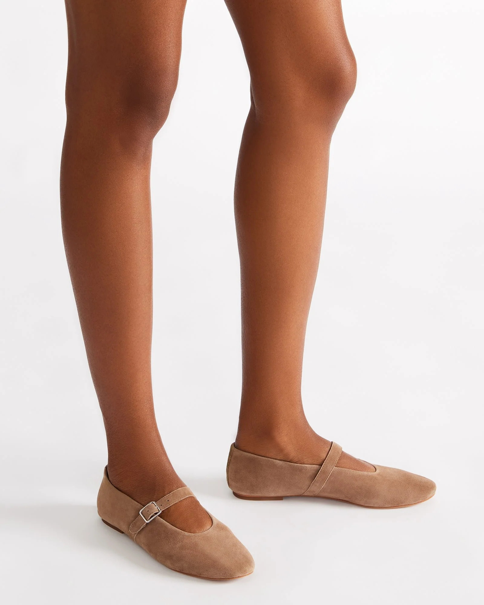 DREAMING Taupe Suede Women's Mary Jane Flats | Steve Madden (US)