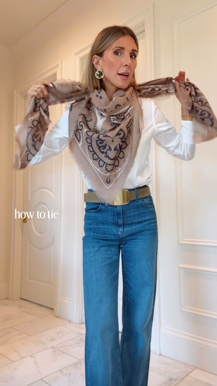 How to tie a scarf! I’m seeing this trending for fall already @Tuckernuck

#LTKootd #LTKSeasonal