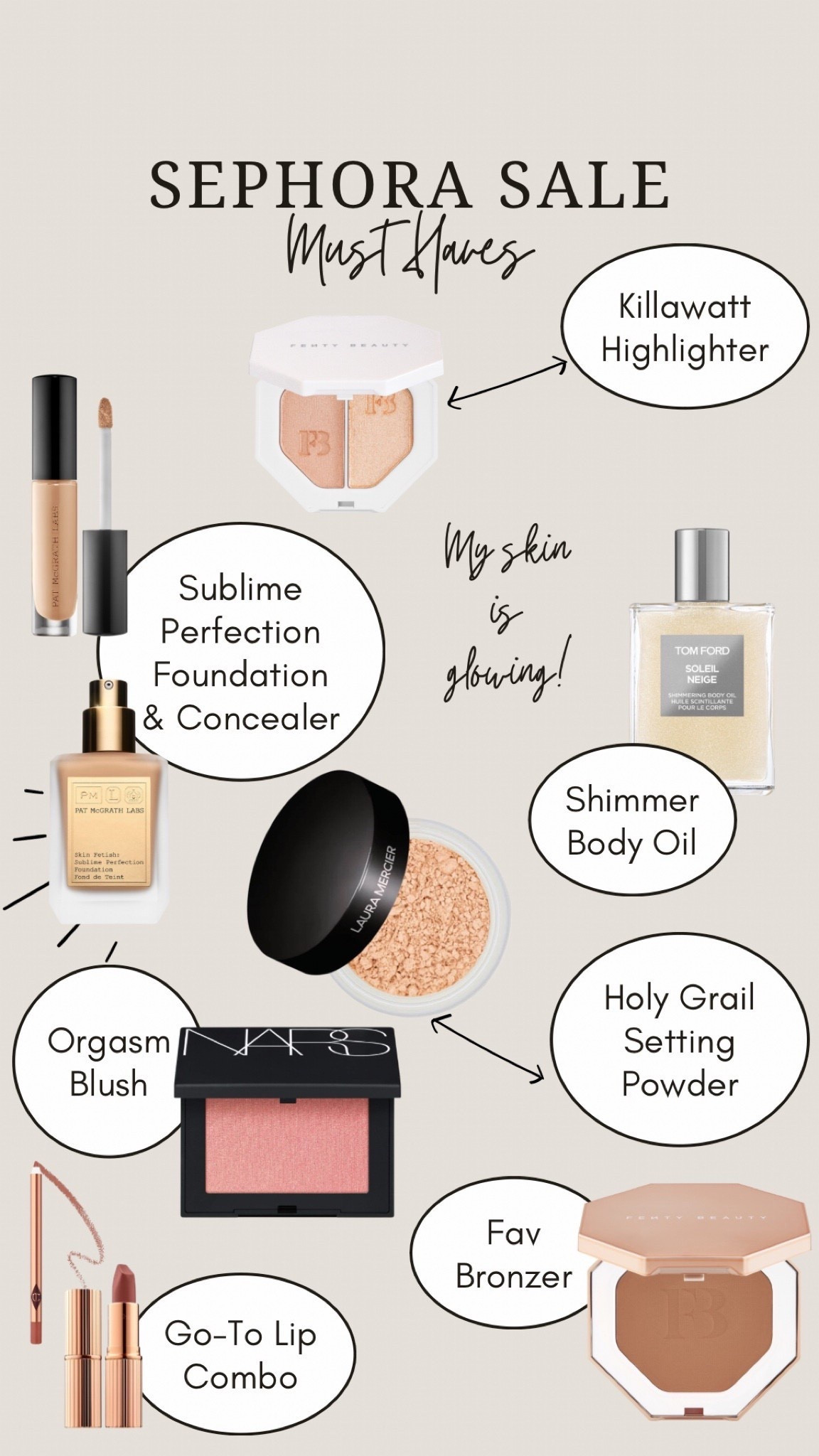 My favorites from the @Sephora sale happening now! Members save up to 20%! If you’re not a member, join now and you’ll save 10% as a #beautyinsider!

What are your must have #beauty items?

#sale #sephorasale #makeup

#LTKselfcare #LTKSaleAlert #LTKBeauty