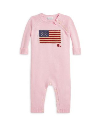 Ralph Lauren Polo Girls' Flag Cotton Coverall - Baby  | Bloomingdale's Kids | Bloomingdale's (US)