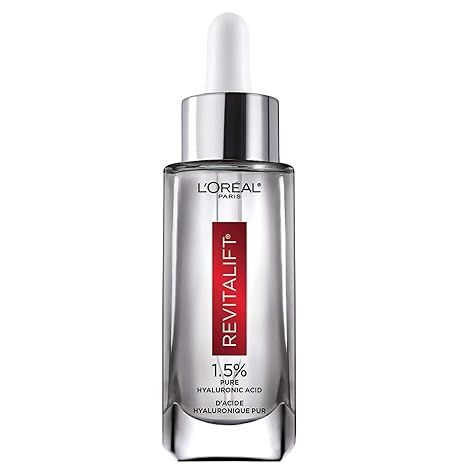 L’Oreal Paris 1.5% Pure Hyaluronic Acid Serum for Face with Vitamin C from Revitalift Derm Inte... | Amazon (US)