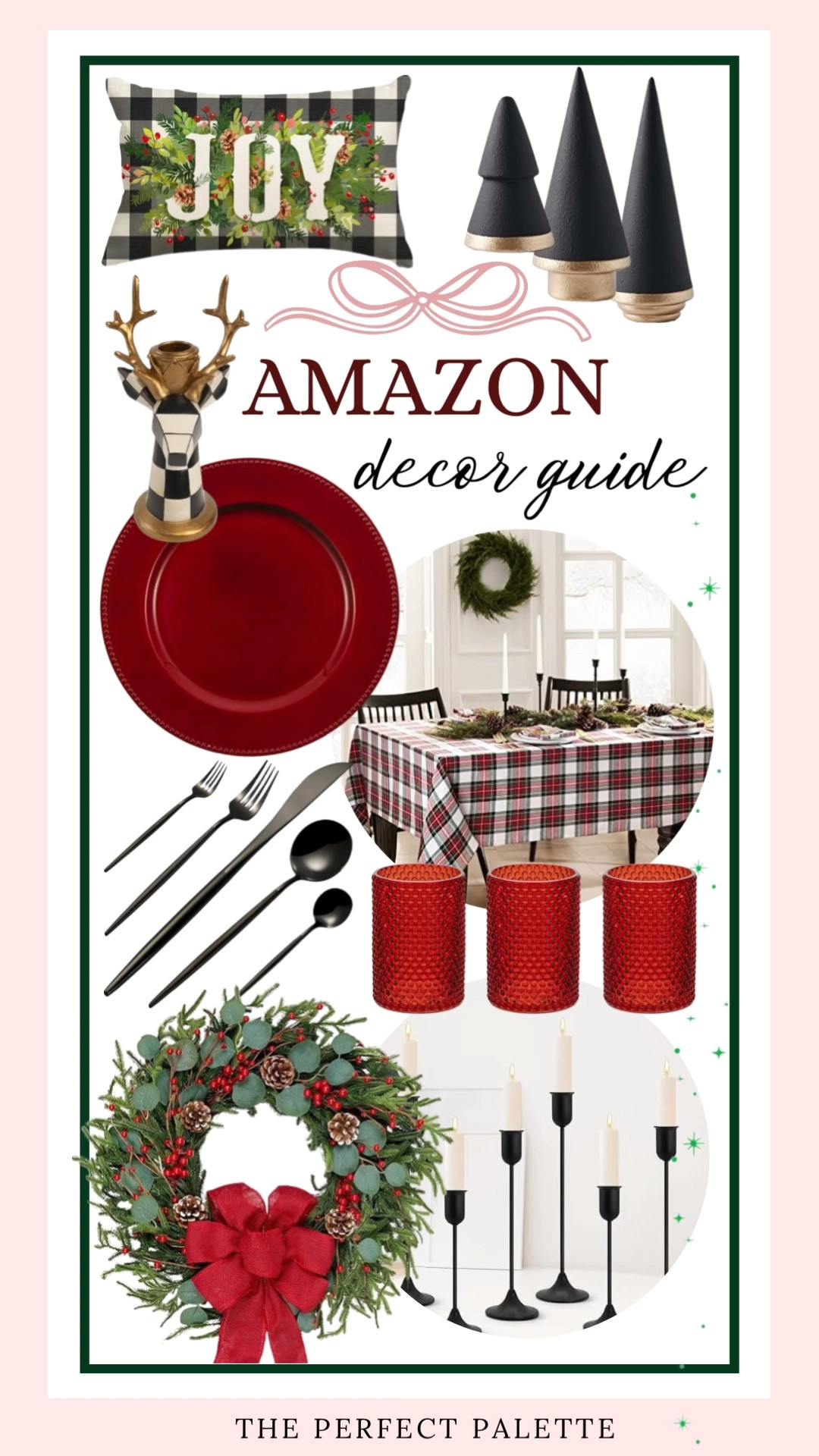Amazon Christmas Decor, Classic red and black decor, plaid tablecloth, and the prettiest holiday wreath! 

Amazon, Classic Christmas decor, Christmas table, Amazon home, Christmas decor, Christmas tablescape, Holiday tablescape, Christmas place setting, Holiday place setting, Place setting, Christmas party, Christmas centerpiece, Holiday centerpiece. holiday party. holiday table.   

#LTKFindsUnder50 #LTKFindsUnder100 #LTKSaleAlert #LTKSeasonal

#LTKHome #LTKGiftGuide #LTKHoliday