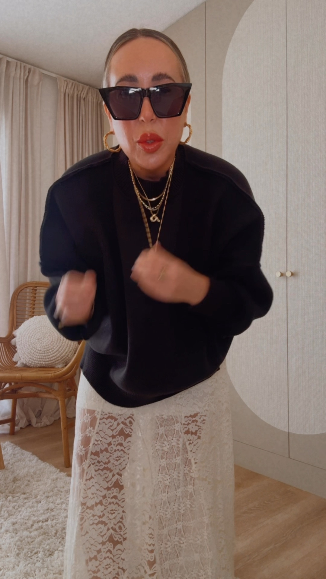 A chic sweater and lace skirt combo!



#LTKxVICI #LTKSaleAlert