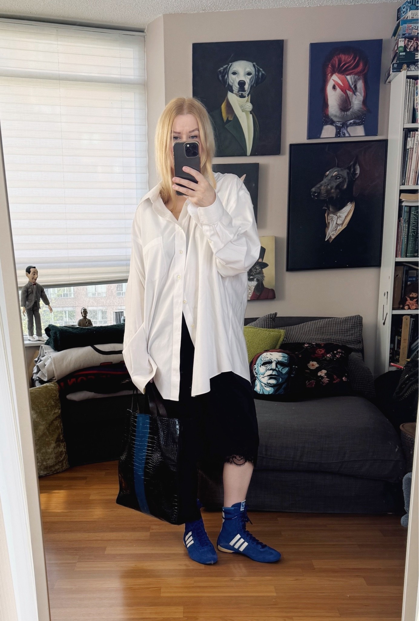 Oversized and a bit messy. 
Button up and bag are preloved and actually both men’s.

#LTKcanada #LTKsummer #LTKstyletip