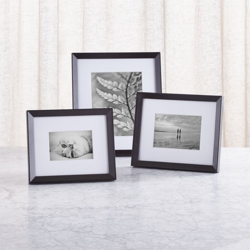 Icon Black Picture Frame | Crate and Barrel | Crate & Barrel