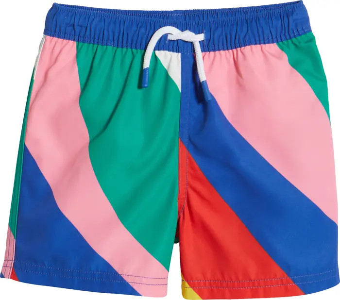 Kids' Stripe Swim Trunks | Nordstrom