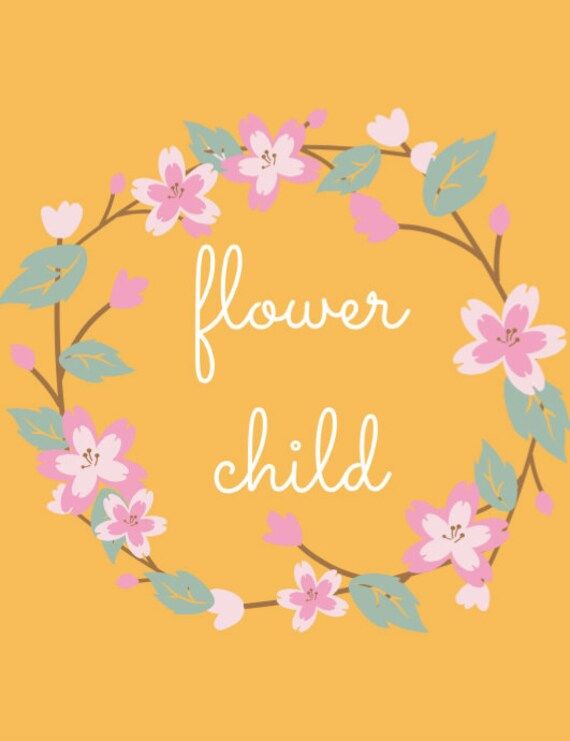 flower child printable | Etsy (US)