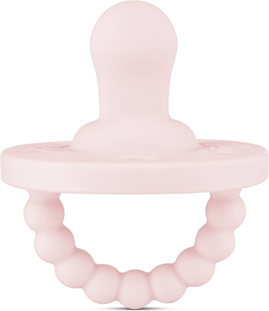 Ryan & Rose Cutie PAT Pacifier Teether (Flat, Pink) | Amazon (US)