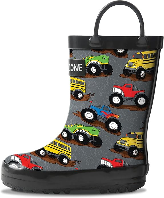 Lone Cone Kids Rain Boots for Girls & Boys – Waterproof Natural Rubber Toddler Rain Boots with ... | Amazon (US)