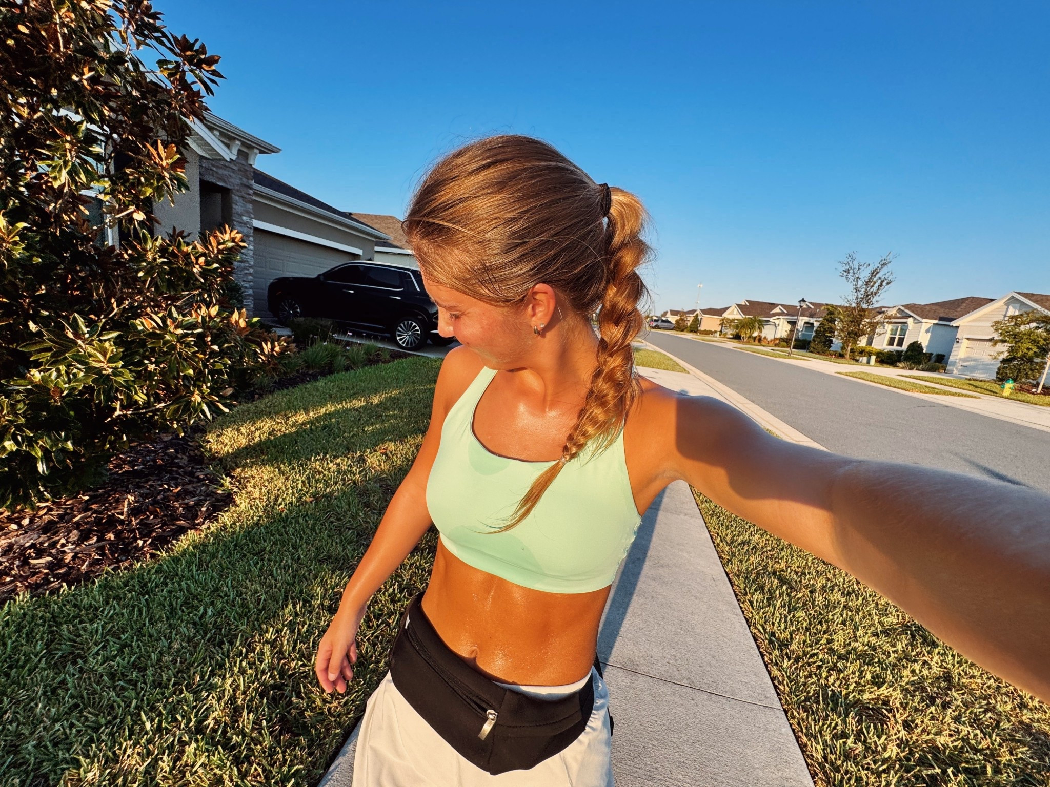 Sweaty run OOTD 💚🏃🏼‍♀️ 

#LTKActive #LTKFindsUnder50 #LTKStyleTip
