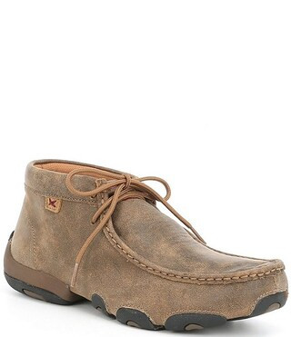 Men's Driving Leather Moccasin Lace Up | Dillard's