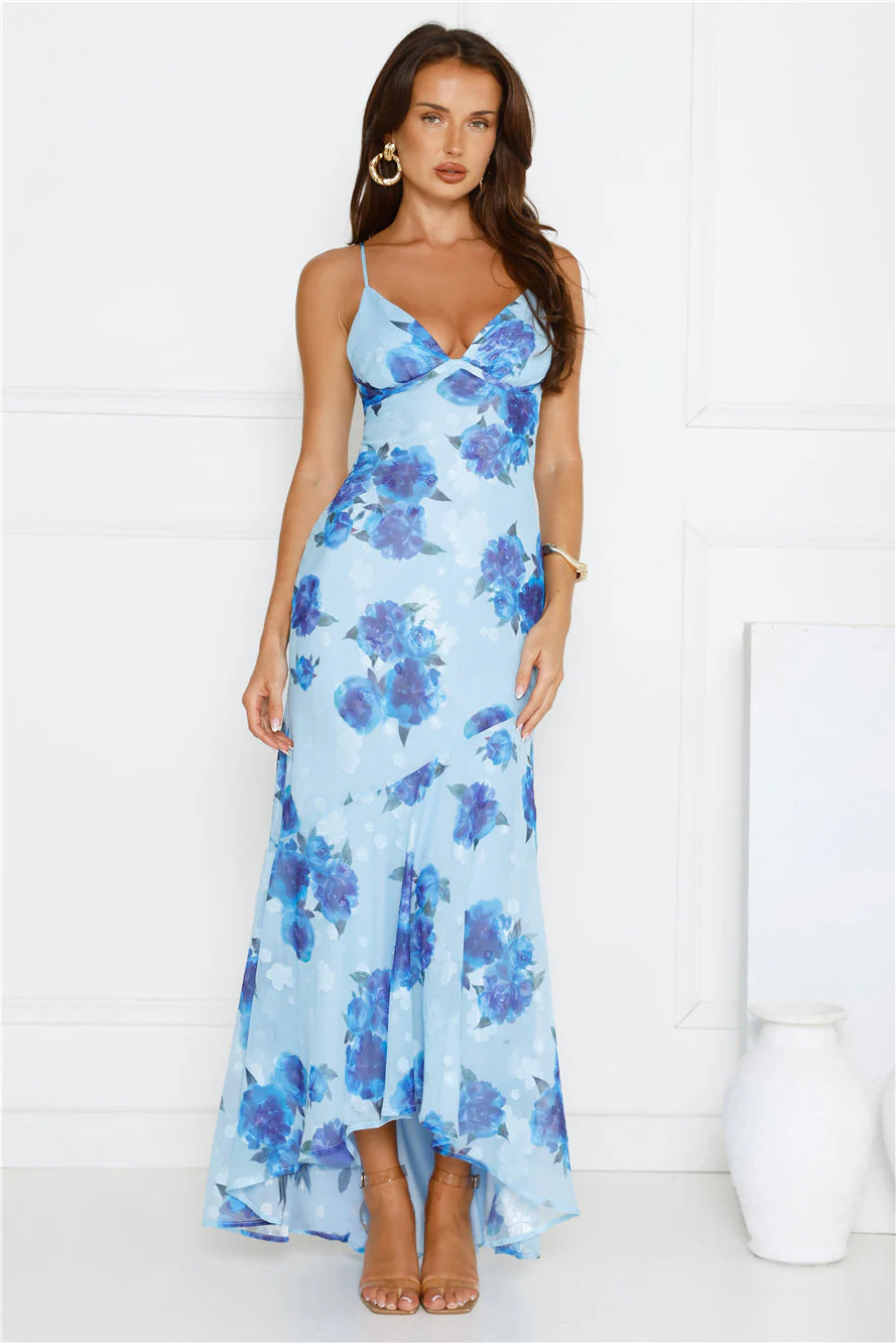 Storybook Romance Maxi Dress Blue | Hello Molly (US)