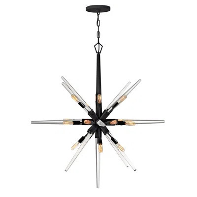Ariel 16 - Light Sputnik Sphere Chandelier with Crystal Accents | Perigold