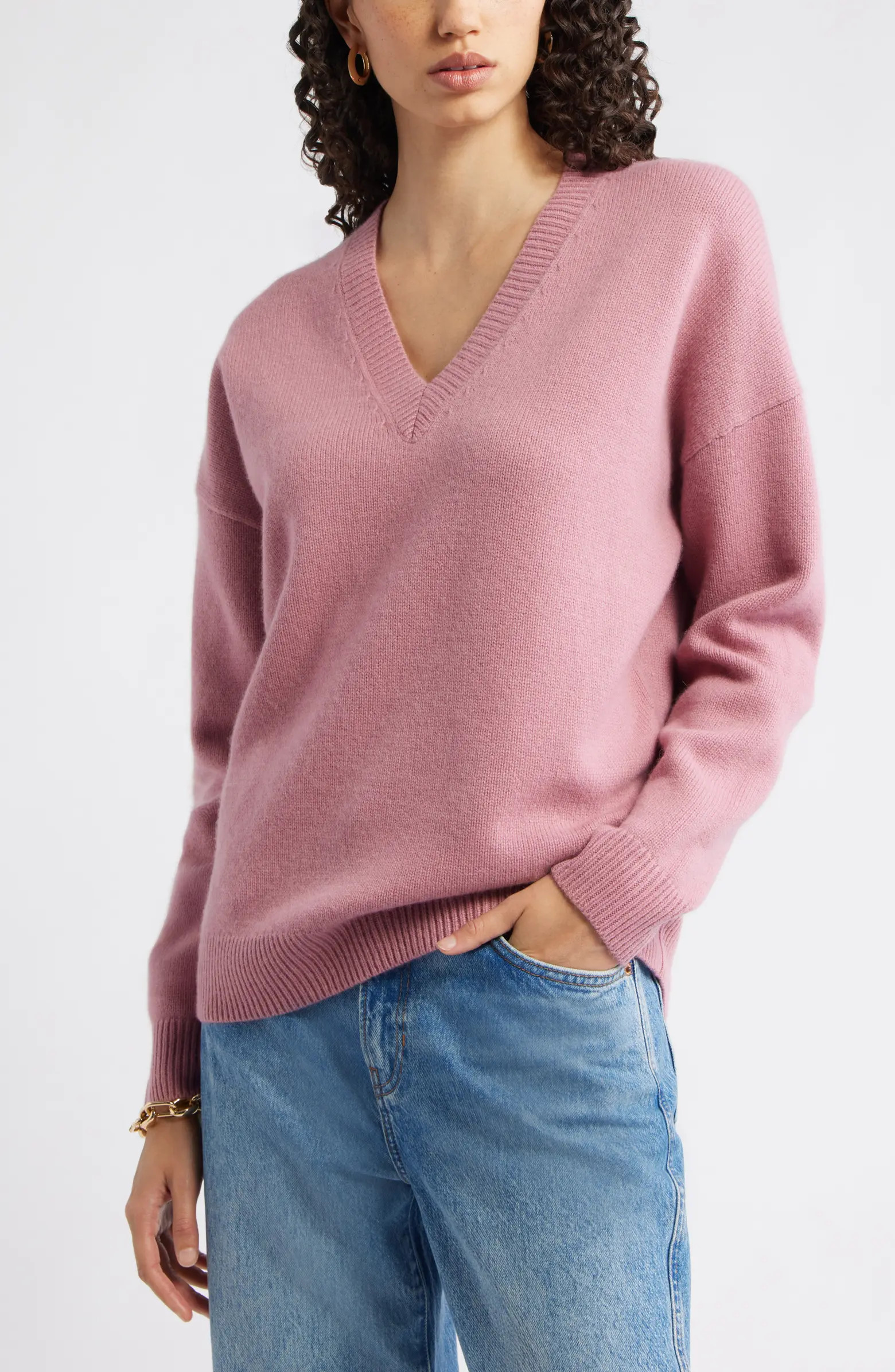 V-Neck Wool & Cashmere Sweater | Nordstrom