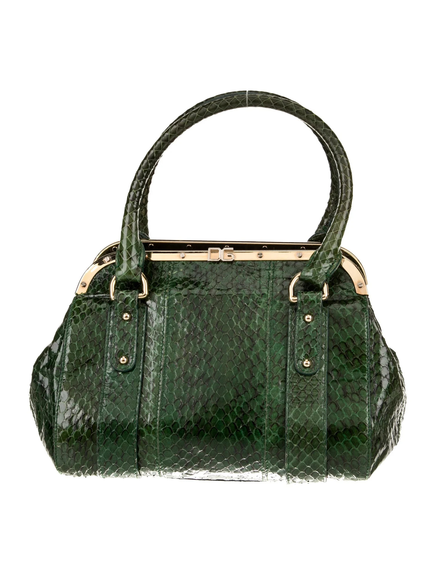 Snakeskin Top Handle Bag w/ Tags | The RealReal