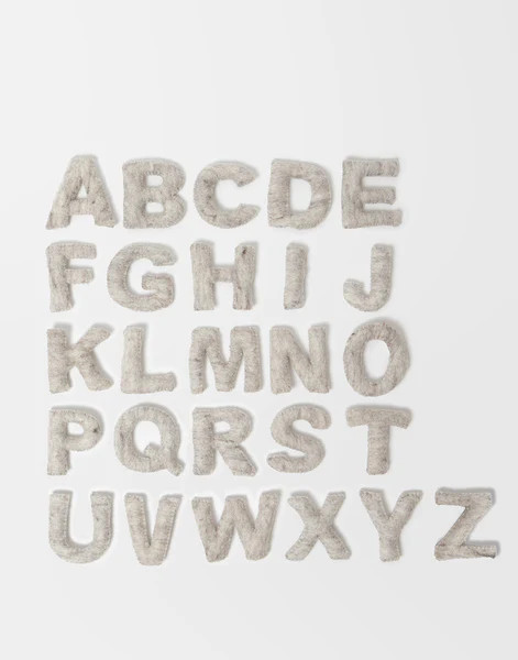 Felt Alphabet Set - Gray | The Little Market