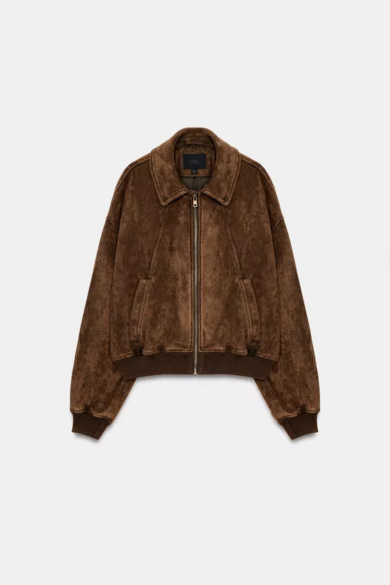 FAUX SUEDE JACKET | Zara US