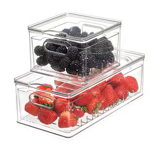 THE HOME EDIT® Large Berry Bin Clear | The Container Store