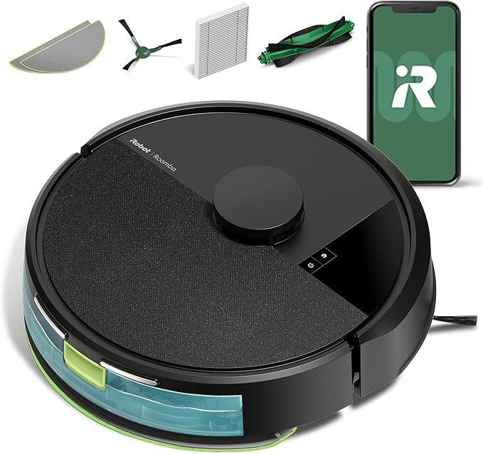 iRobot Roomba 105 Combo Robot Vacuum & Mop - Easy to use, Intense Power-Lifting Suction, LiDAR Na... | Amazon (US)