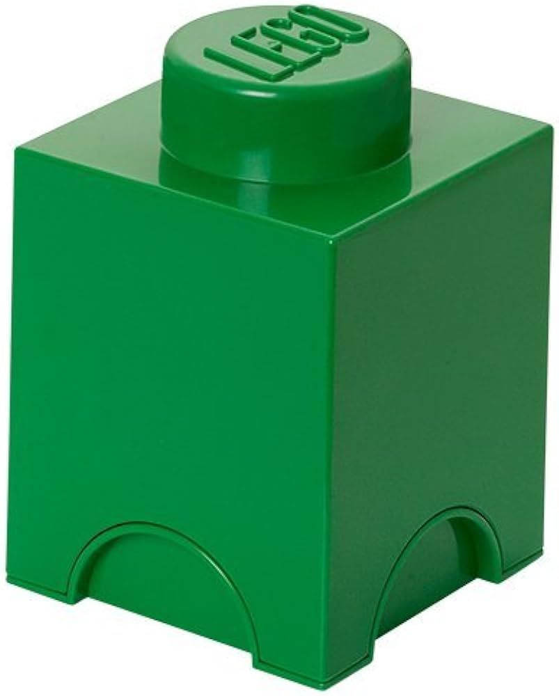 Room Copenhagen, Lego Storage Brick Box - Stackable Storage Solution - Dark Green, Brick 1 | Amazon (US)