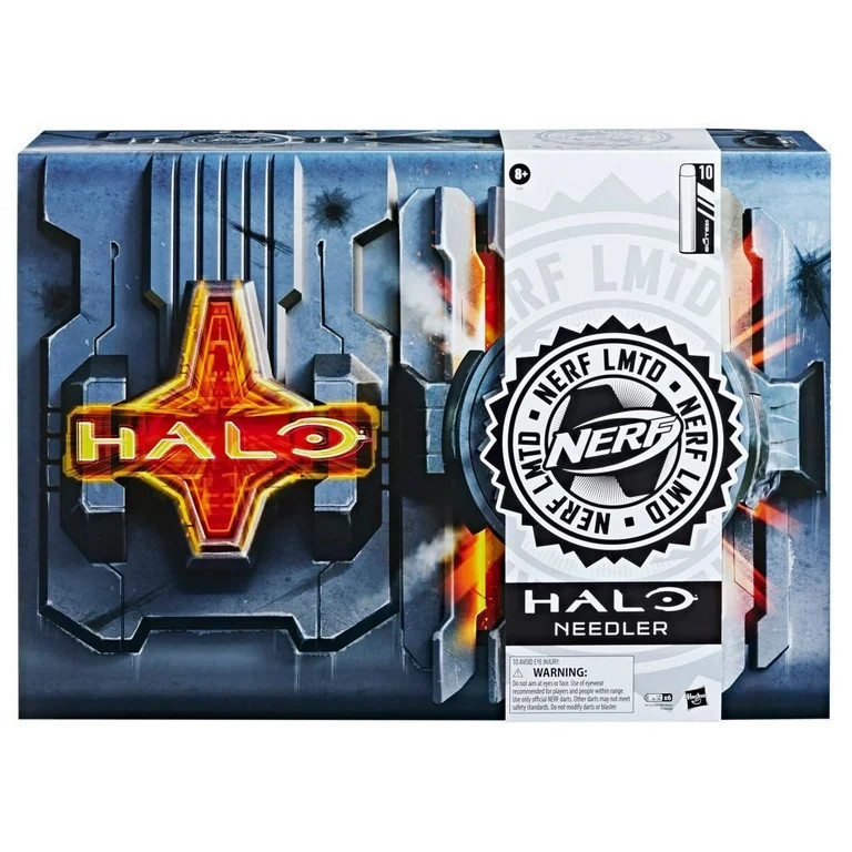 Nerf LMTD Halo Needler Dart-Firing Blaster, Light-Up Needles, 10-Dart Drum, 10 Nerf Elite Darts, ... | Walmart (US)