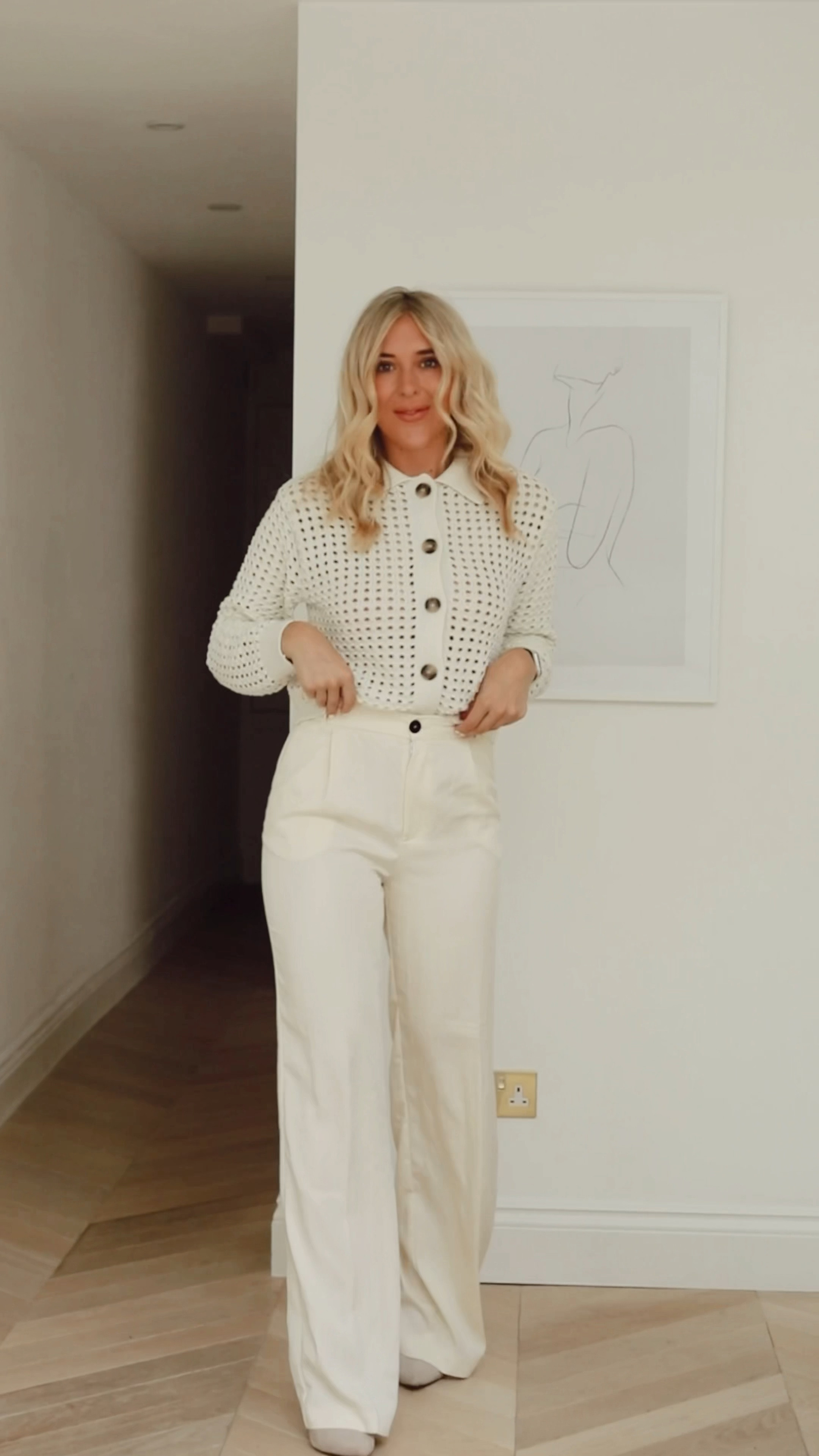 White trousers - white pants - wide legged pants - wide legged trousers - jeans and a nice top - pants and a nice top - trousers and a top - roll neck - knit wear - knitted top - cardigan - knitted cardigan - lace cardigan - white shirt - white blouse - H&M knit wear - H&M sweater - H&M sweatshirt - jumper - winter styling - capsule wardrobe - wardrobe basics - autumn style - fall style - winter whites - stripe top - stripe jumper - stripe knit 

#LTKstyletip #LTKunder50 #LTKsalealert