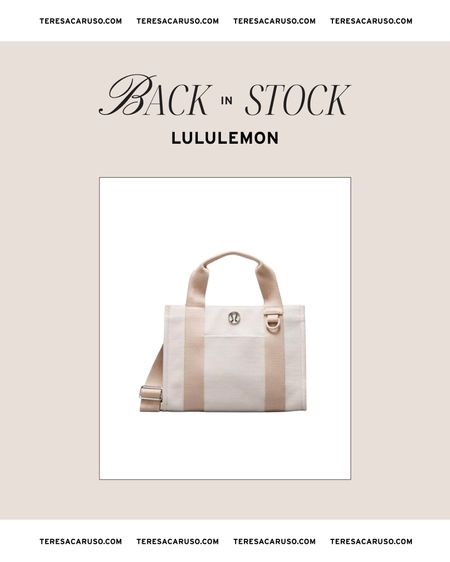 The two tone Lululemon tote bag is back in stock! 

Lululemon bag, Lululemon mini tote 

#LTKFindsUnder100 #LTKStyleTip #LTKItBag