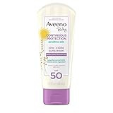 Aveeno Baby Continuous Protection Zinc Oxide Mineral Sunscreen Lotion for Sensitive Skin, Broad Spec | Amazon (US)