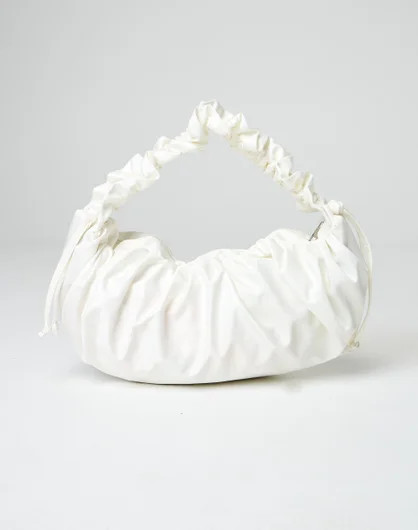 Satin Ruffle Shoulder Bag | Glassons (Australia)