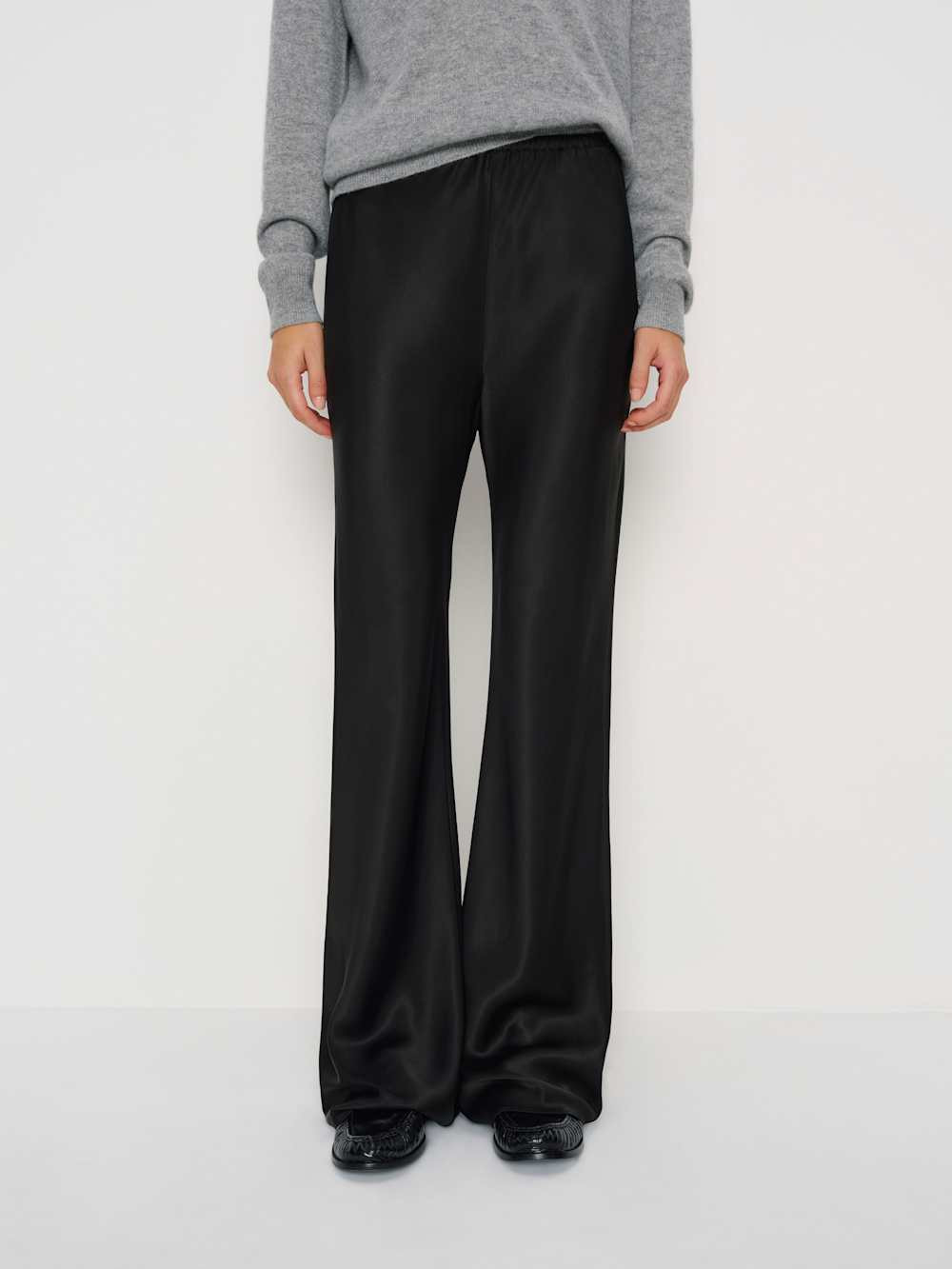 Gale Satin Mid Rise Bias Pant | Reformation (Global)