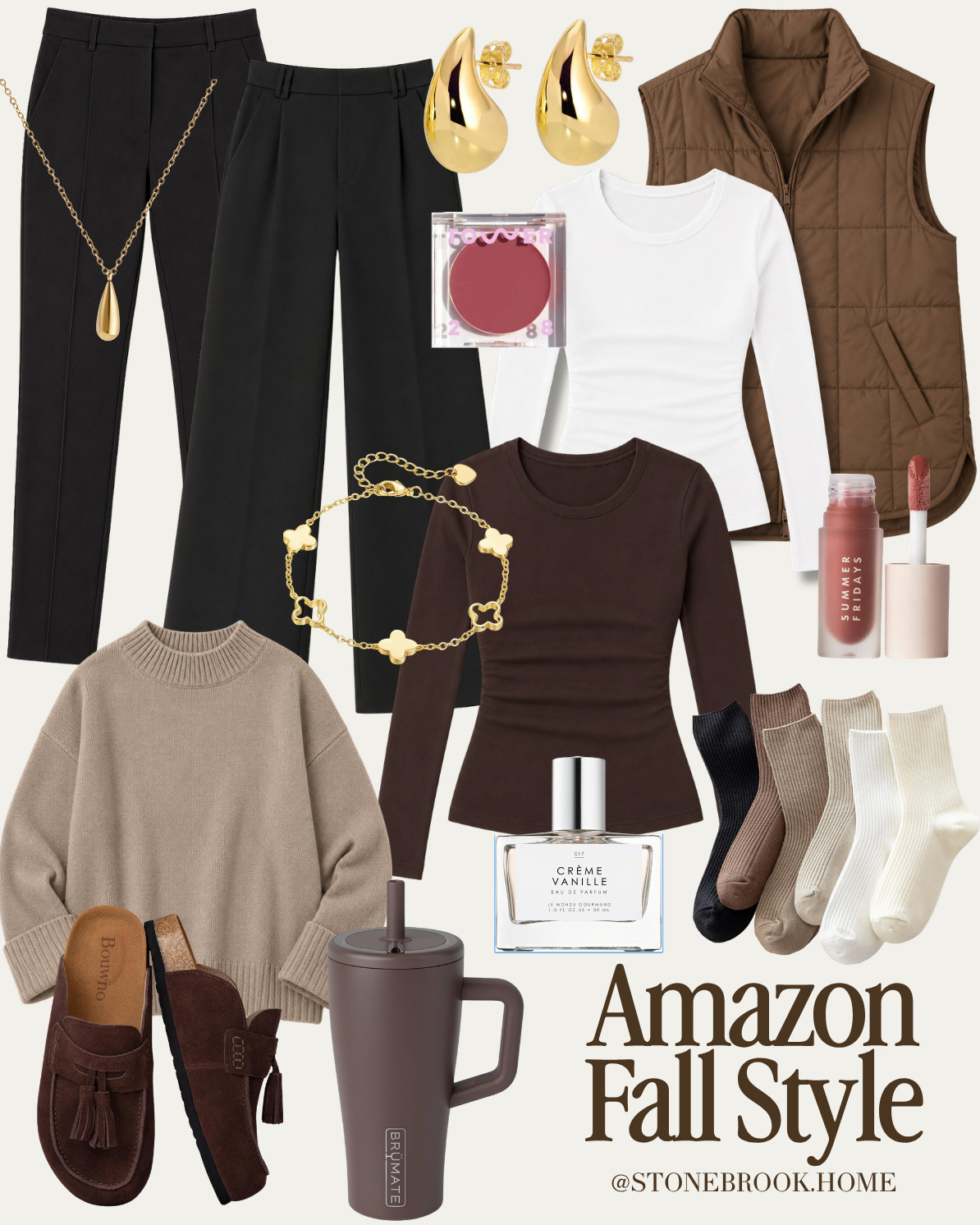 Fall Outfit Ideas, Amazon Fall Fashion, Fall Casual Outfit, Rust Puffer Vest, Puffer Vest Outfit, Fall Layering Outfit, Womens Fall Outfit, Casual Fall Style, Black Ponte Pants, Suede Clogs Women, Brown Crossbody Bag, Fall Capsule Wardrobe, Autumn Outfit Ideas, Warm Neutral Outfit, Chocolate Brown Accessories, Casual Weekend Outfit, Fall Travel Outfit, Comfortable Fall Outfit, Amazon Fashion Finds, Fall Basics, Everyday Fall Outfit, Layered Fall Outfit, Rust Brown Outfit, Neutral Fall Fashion, Fall Shoes Women, Modest Fall Outfit

#LTKgrwm #LTKootd #LTKSeasonal