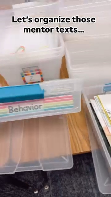 Let me show you how I organize my mentor text so I can easily find them when I need them for a lesson.

#classroomorganization #teacherorganization #mentortexts #teachertips