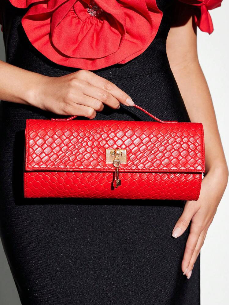 SHEIN SXY Ladies, Women Top Handle Bags , Woven Bag,Fashionable, Simple, Elegant, Versatile, Clas... | SHEIN