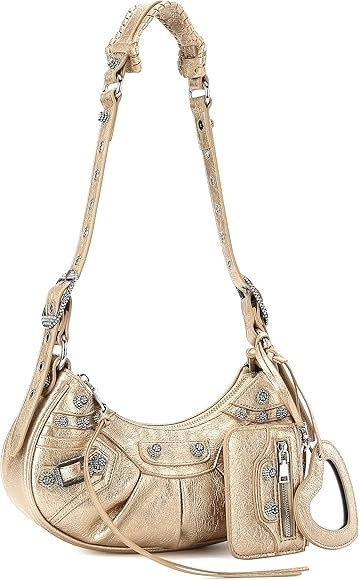 Bolso cruzado para mujer, bolso de hombro con diamantes de imitación, remache de moda, bolsa pun... | Amazon (US)