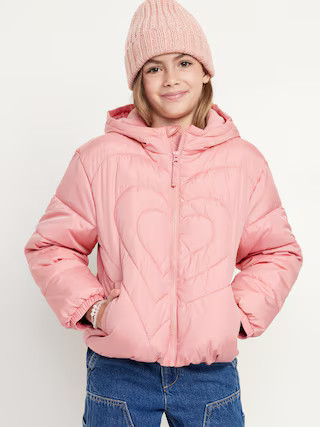 Water-Resistant Quilted Puffer Jacket for Girls | Old Navy (US)