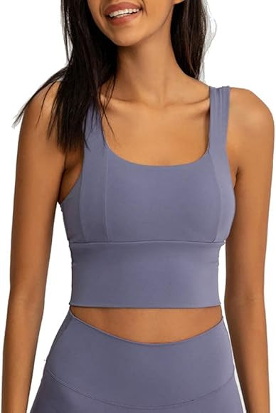 IHOT Women Padded Sports Bra Fitness Workout Running Shirts Yoga Tank Top | Amazon (US)