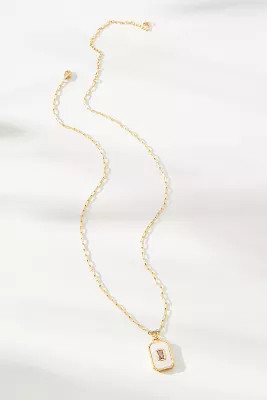 Boho Stone Dog Tag Necklace | Anthropologie (US)