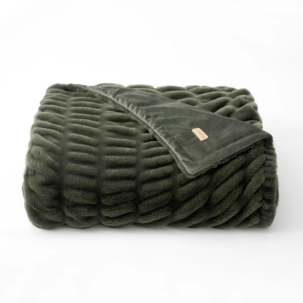 Ruched Bubble Faux Fur Throw Blanket | Wayfair North America