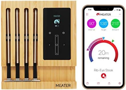 MEATER Block | 4-Probe Premium Smart Meat Thermometer | Bluetooth to WiFi Range Extension | for T... | Amazon (US)