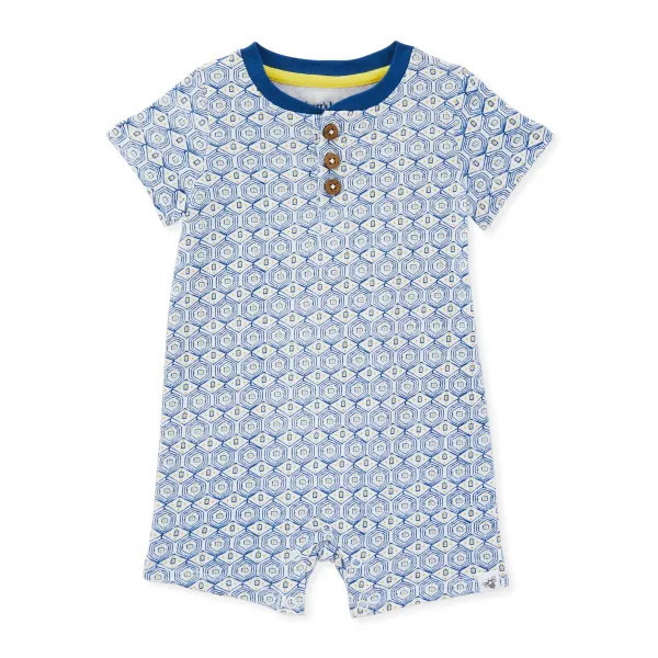 Sunny Diamonds Organic Cotton Baby Romper | Burts Bees Baby