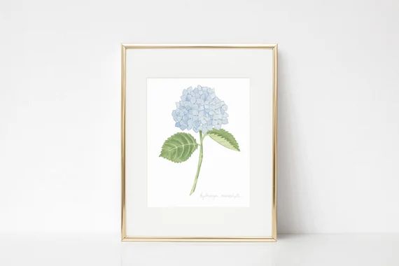 Hydrangea Watercolor Print Floral Watercolor Print Floral | Etsy | Etsy (US)