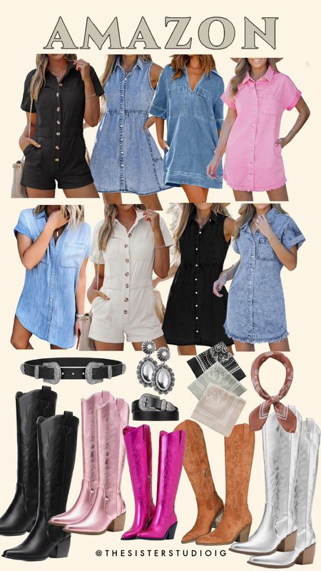 Country Concert outfit options and really cute cowboy boots from Amazon!😍🤠




#LTKstyletip #LTKshoecrush #LTKFestival