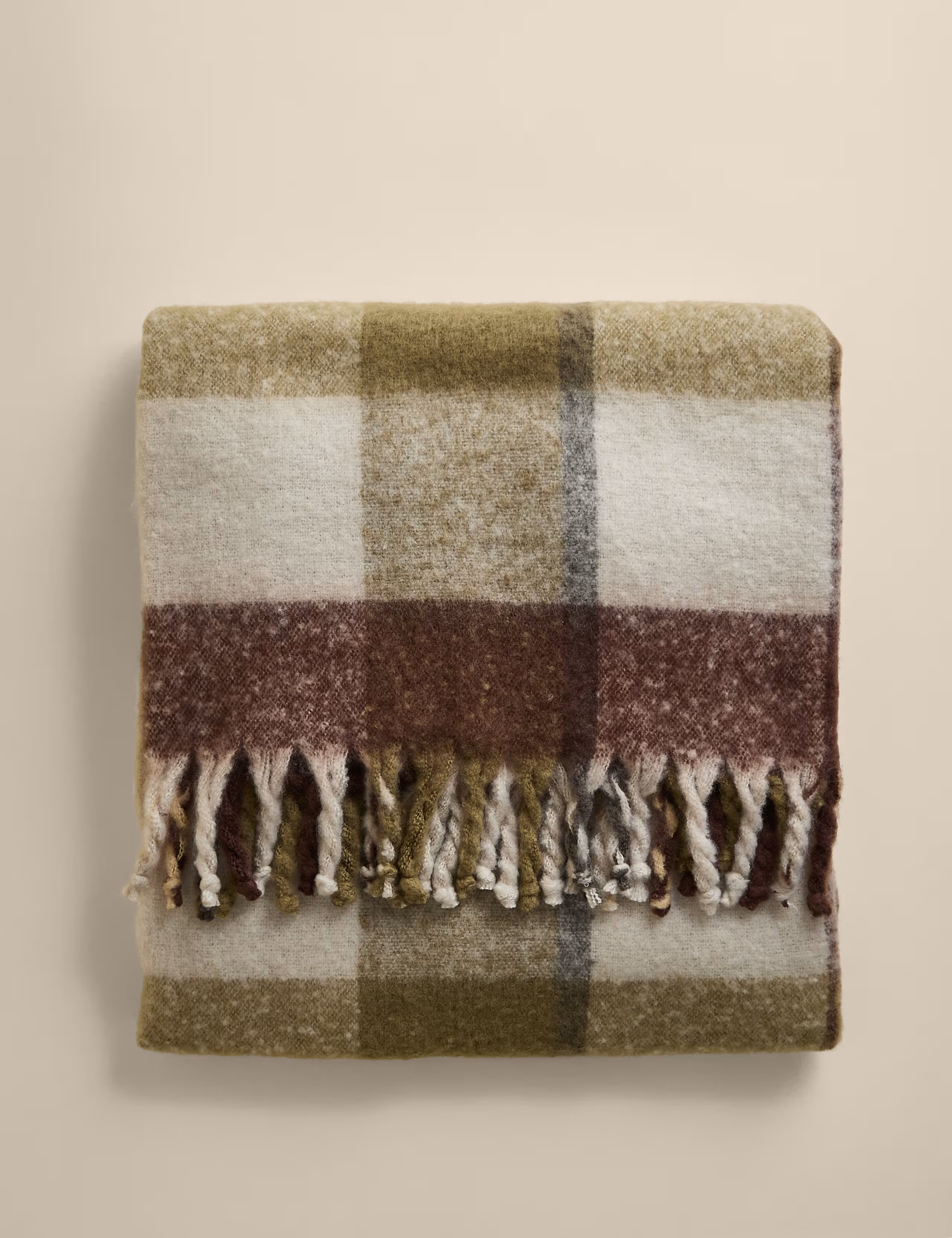 Faux Mohair Checked Throw | Marks & Spencer (UK)