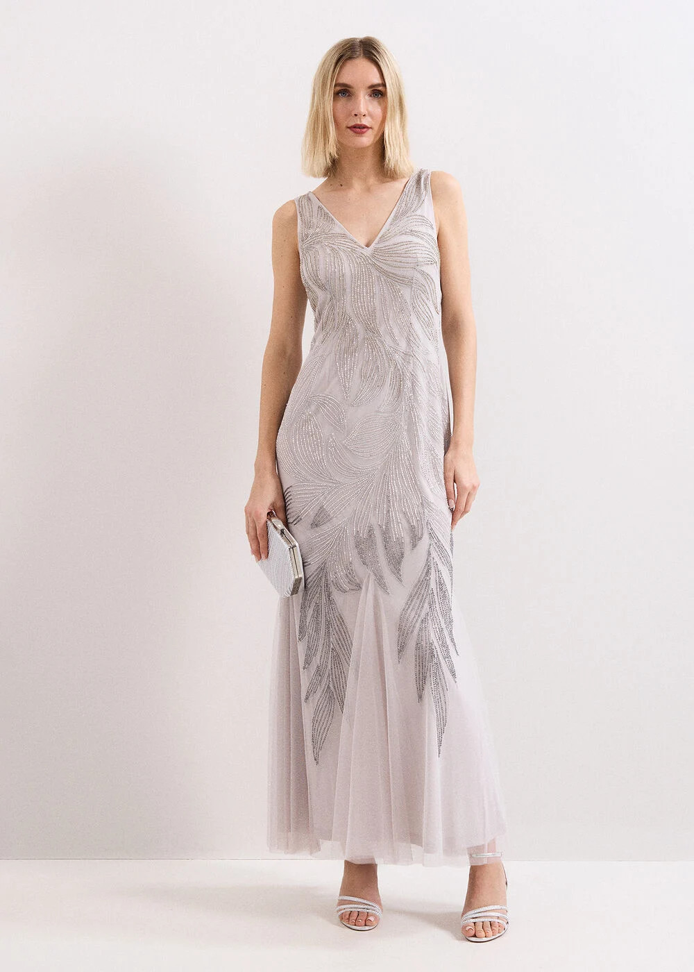 Reina Beaded Maxi Dress | Phase Eight
