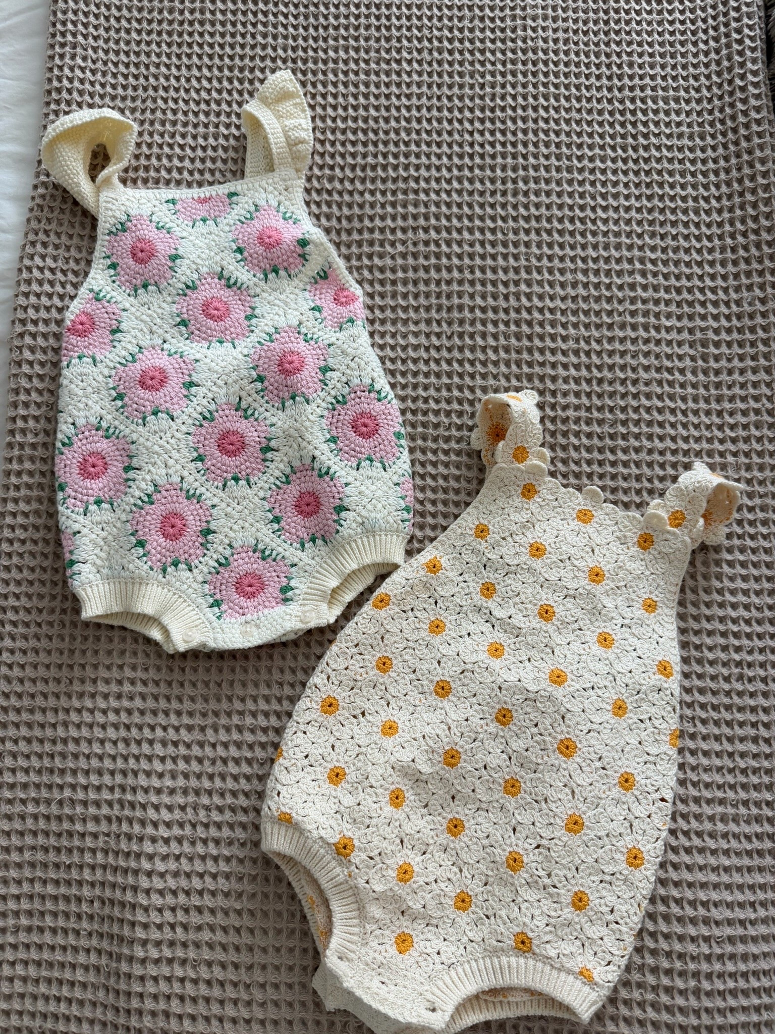 Adorable crochet floral baby rompers! @Zara

#LTKBaby #LTKmomlife #LTKootd