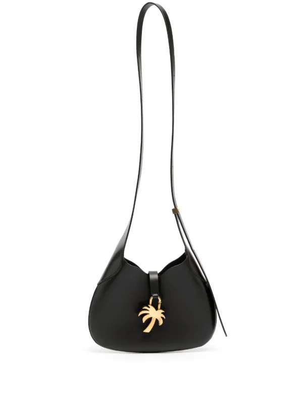 Palm Angels Palm tree-plaque Leather Shoulder Bag - Farfetch | Farfetch Global