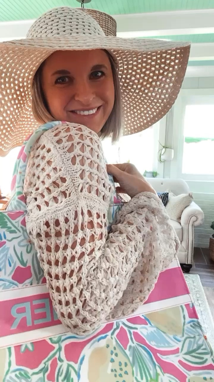 Who wants to sit poolside with me 🙋🏼‍♀️
:
This suit is so cute! Comes in 5 different colors. I sized up one size. I’m 5’3 130 lbs and wearing a medium. My busy size is 34B. 
:
Beach bag is only $15 and available in 4 colors.
:
I linked similar hat and shoes. Coverup is from a local boutique. 

#LTKitbag #LTKGiftGuide #LTKswim