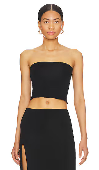 Minimal Bandeau Top in Black | Revolve Clothing (Global)